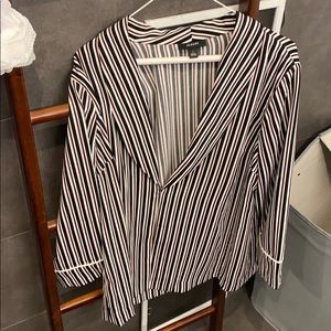 Alfani Women’s Shawl Collar Striped Jacket